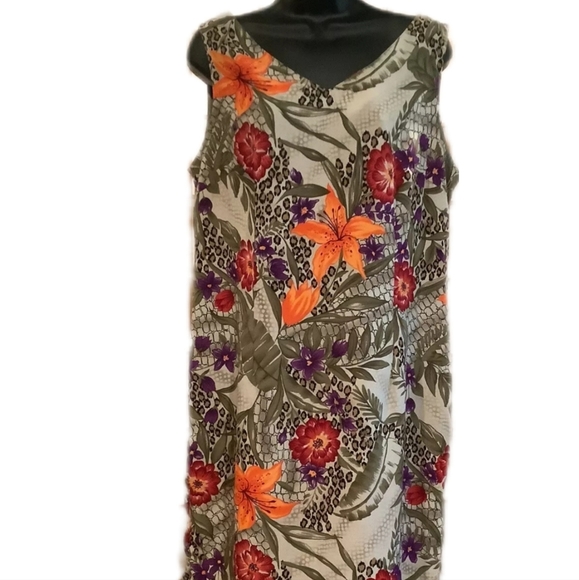Kathy Lee Collection, Floral Print Dress, Sz 12, EUC - Picture 2 of 4
